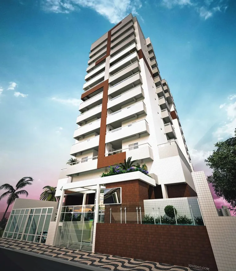 Apartamento para Venda - Maracanã - 63.44m2 - 2 dorm(s) - Praia Grande/SP - 3316