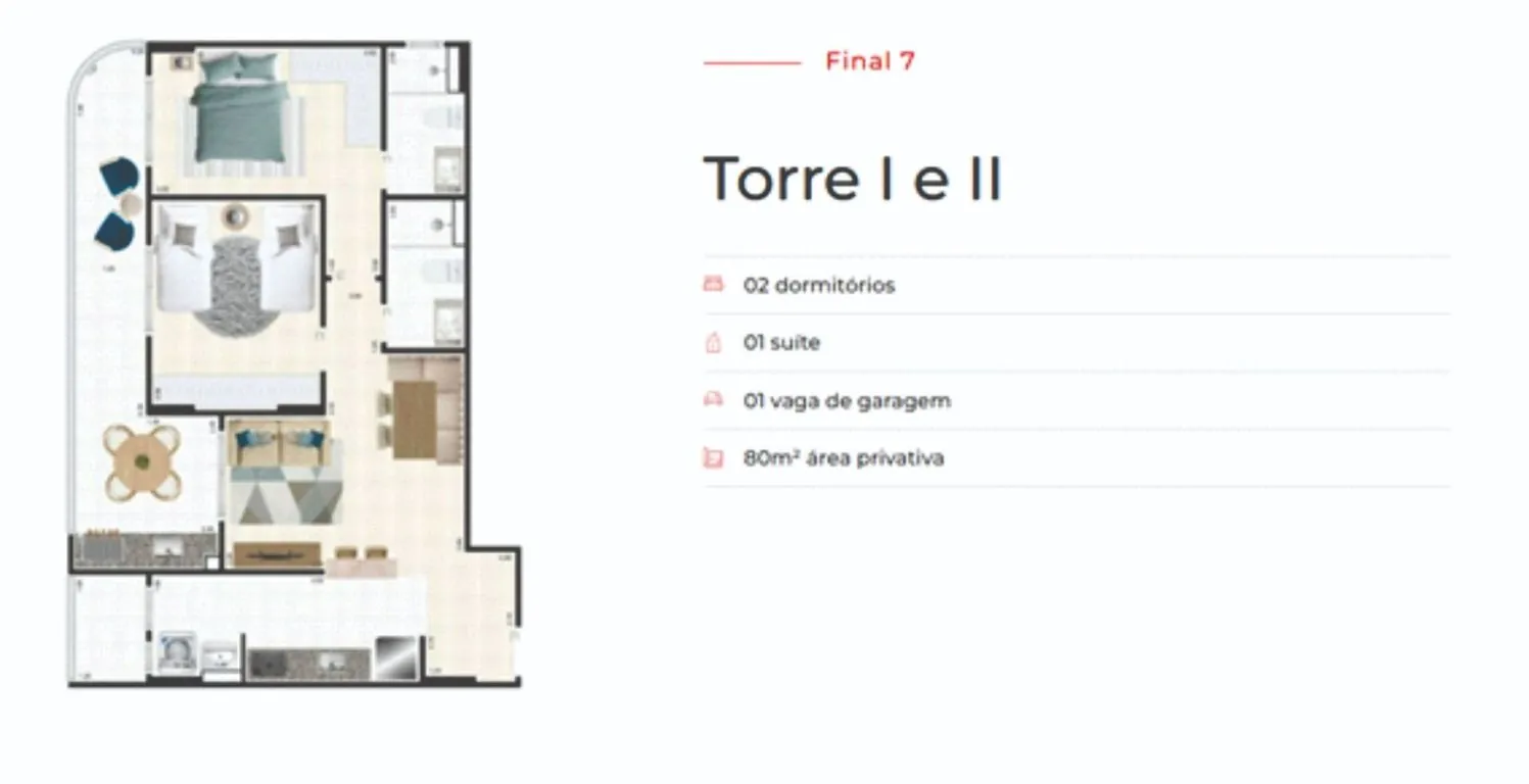 Apartamento para Venda - Vila Assuncao - 83m2 - 2 dorm(s) - Praia Grande/SP - 4818