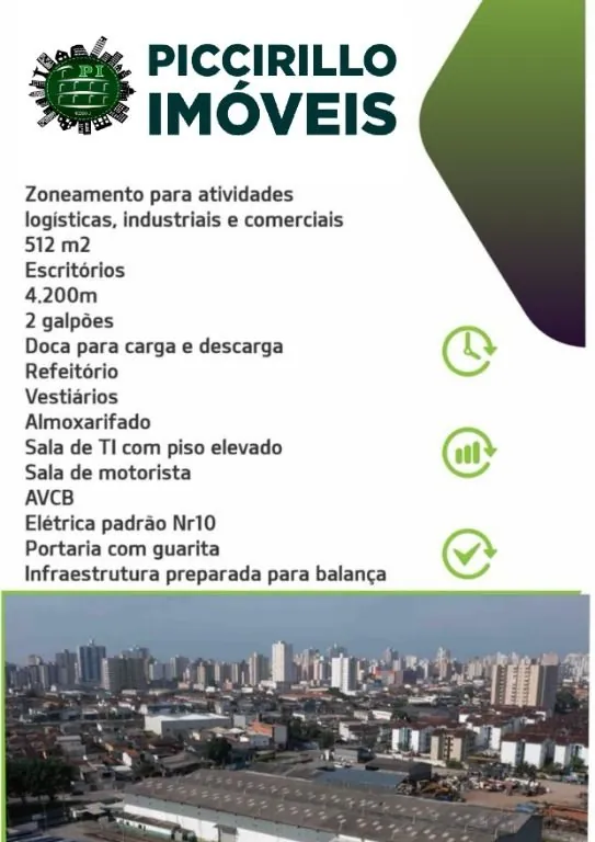 Galpão para Locação - ANTÁRTICA - 4700m2 - 1 dorm(s) - Praia Grande/SP - 2761